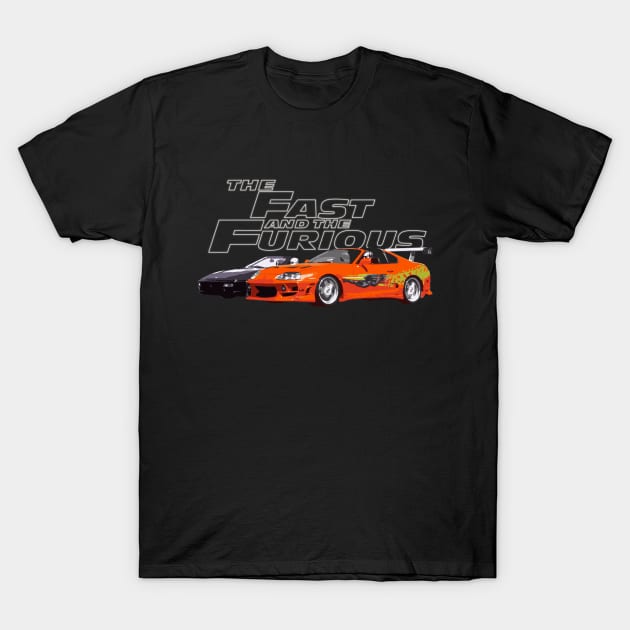 ferrari vs supra T-Shirt by cowtown_cowboy